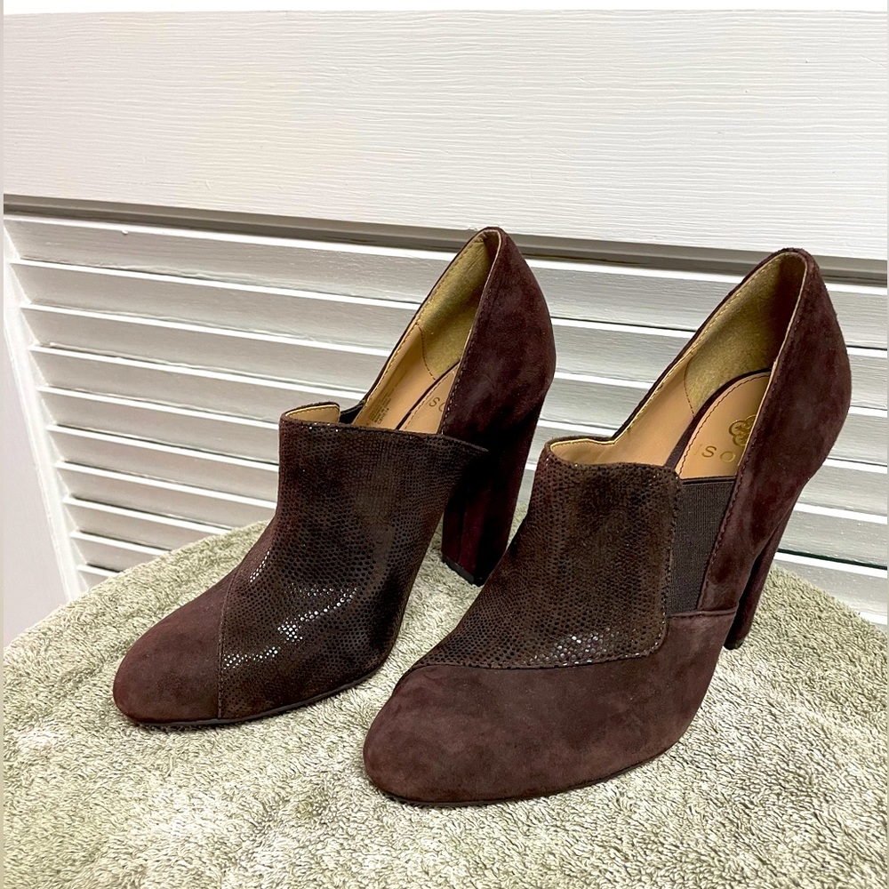ISOLA Brown Leather and Suede Pump